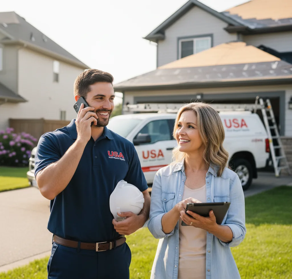 USA Roof Repair Experts customer support in Clovis